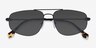Rooster Shiny Black MetalSunglass Frames from EyeBuyDirect, Closed View