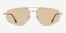 Rooster Shiny Gold MetalSunglass Frames from EyeBuyDirect, Front View