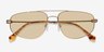 Rooster Shiny Gold MetalSunglass Frames from EyeBuyDirect, Closed View