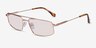 Alto Matt Rose Gold MetalSunglass Frames from EyeBuyDirect, Angle View