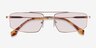 Alto Matt Rose Gold MetalSunglass Frames from EyeBuyDirect, Closed View