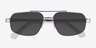 Ascend Satin Gunmetal MetalSunglass Frames from EyeBuyDirect, Closed View