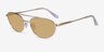 Range Shiny Gold MetalSunglass Frames from EyeBuyDirect, Angle View