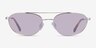 Range Shiny Silver MetalSunglass Frames from EyeBuyDirect, Front View