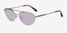 Range Shiny Silver MetalSunglass Frames from EyeBuyDirect, Angle View