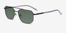 Pilot Matt Green Shiny Clear MetalSunglass Frames from EyeBuyDirect, Angle View