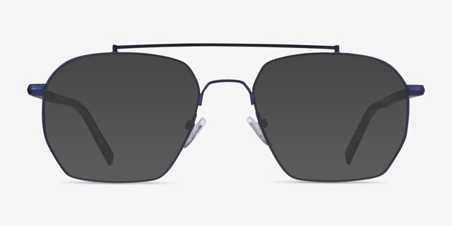 Golf Matt Blue Tortoise MetalSunglass Frames from EyeBuyDirect, Front View