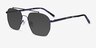 Golf Matt Blue Tortoise MetalSunglass Frames from EyeBuyDirect, Angle View