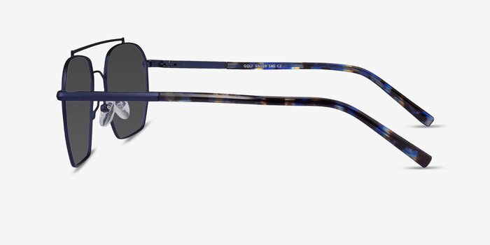 Golf Matt Blue Tortoise Metal Sunglass Frames from EyeBuyDirect