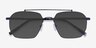 Golf Matt Blue Tortoise MetalSunglass Frames from EyeBuyDirect, Closed View