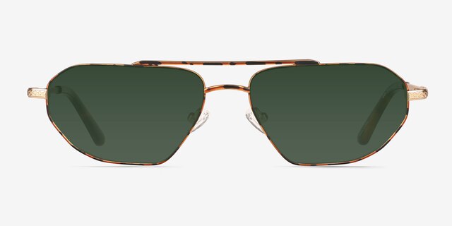 Viper Red Tortoise MetalSunglass Frames from EyeBuyDirect, Front View