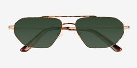 Viper Red Tortoise Métal Soleil de Lunette de vue d'EyeBuyDirect, Vue Rapprochée