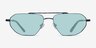Viper Blue Tortoise MetalSunglass Frames from EyeBuyDirect, Front View