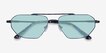 Viper Blue Tortoise MetalSunglass Frames from EyeBuyDirect, Closed View