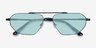 Viper Blue Tortoise MetalSunglass Frames from EyeBuyDirect, Closed View