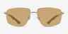 Vitality Matte Gold MetalSunglass Frames from EyeBuyDirect, Front View