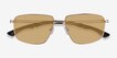 Vitality Matte Gold MetalSunglass Frames from EyeBuyDirect, Closed View