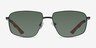Vitality Matte Black MetalSunglass Frames from EyeBuyDirect, Front View