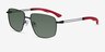 Vitality Matte Black MetalSunglass Frames from EyeBuyDirect, Angle View