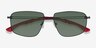 Vitality Matte Black MetalSunglass Frames from EyeBuyDirect, Closed View