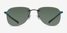 Ludo Black MetalSunglass Frames from EyeBuyDirect, Front View