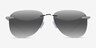 Ludo Shiny Silver MetalSunglass Frames from EyeBuyDirect, Front View