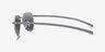 Ludo Shiny Silver MetalSunglass Frames from EyeBuyDirect, Side View