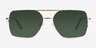 Gilmore Shiny Gold Tortoise MétalSoleil de Lunette de vue d'EyeBuyDirect, Vue de Face