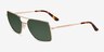 Gilmore Shiny Gold Tortoise MétalSoleil de Lunette de vue d'EyeBuyDirect, Vue d'Angle