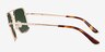 Gilmore Shiny Gold Tortoise MétalSoleil de Lunette de vue d'EyeBuyDirect, Vue de Côté