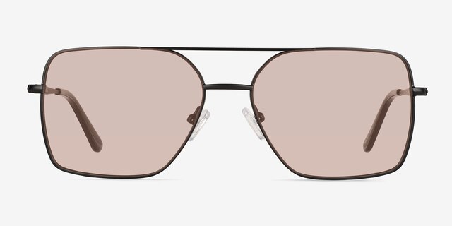 Gilmore Black MetalSunglass Frames from EyeBuyDirect, Front View