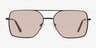 Gilmore Black MetalSunglass Frames from EyeBuyDirect, Front View