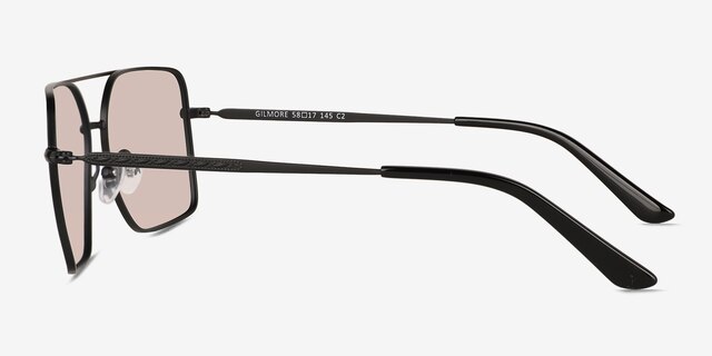 Gilmore Black MetalSunglass Frames from EyeBuyDirect, Side View