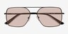 Gilmore Black MetalSunglass Frames from EyeBuyDirect, Closed View