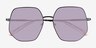 Hustle Noir MétalSoleil de Lunette de vue d'EyeBuyDirect, Vue Rapprochée