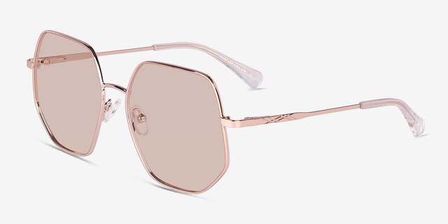 Hustle Rose Gold MetalSunglass Frames from EyeBuyDirect, Angle View