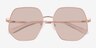 Hustle Rose Gold MetalSunglass Frames from EyeBuyDirect, Closed View