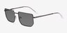 Remix Shiny Black MetalSunglass Frames from EyeBuyDirect, Angle View