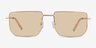 Remix Shiny Gold MetalSunglass Frames from EyeBuyDirect, Front View