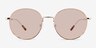Olin Shiny Gold Tortoise MetalSunglass Frames from EyeBuyDirect, Front View