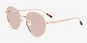 Olin Shiny Gold Tortoise MetalSunglass Frames from EyeBuyDirect, Angle View