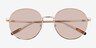 Olin Shiny Gold Tortoise MetalSunglass Frames from EyeBuyDirect, Closed View