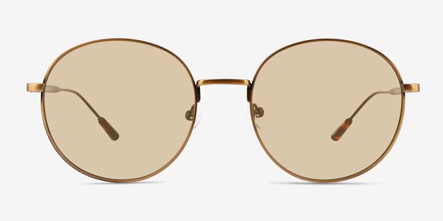 Olin Bronze MetalSunglass Frames from EyeBuyDirect, Front View