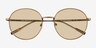 Olin Bronze MetalSunglass Frames from EyeBuyDirect, Closed View