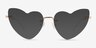 Priya Matte Rose Gold MetalSunglass Frames from EyeBuyDirect, Front View