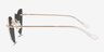 Priya Matte Rose Gold MetalSunglass Frames from EyeBuyDirect, Side View