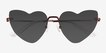 Priya Shiny Red MetalSunglass Frames from EyeBuyDirect, Closed View