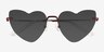 Priya Shiny Red MetalSunglass Frames from EyeBuyDirect, Closed View