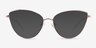 Tanvi Shiny Rose Gold MetalSunglass Frames from EyeBuyDirect, Front View