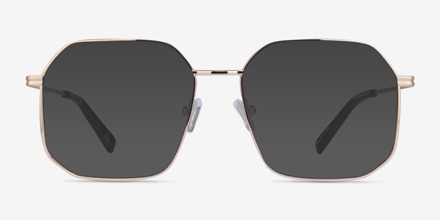 Expand Shiny Gold MetalSunglass Frames from EyeBuyDirect, Front View